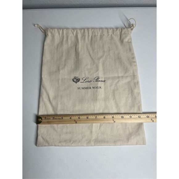 LORO PIANA Open Walk Drawstring Dust Bag Made in Italy 15x12" - Picture 3 of 5